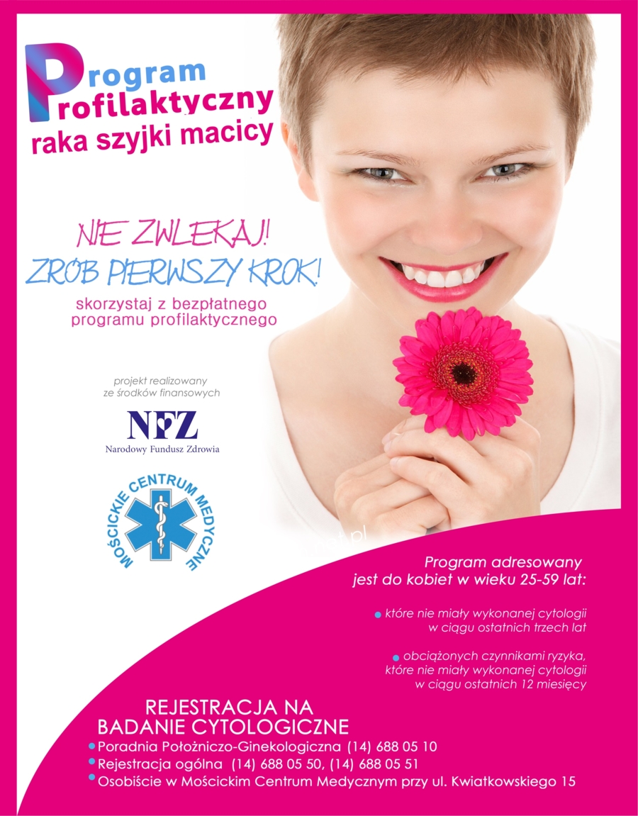 Plakat Programu Profilaktycznego raka szyjki macicy